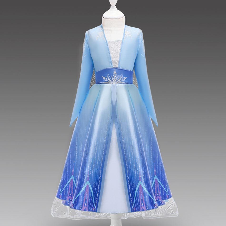 Frozen 2 Blue Dress with Accessories | Princess Party Dresses
