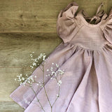 Maeve Linen Look Flower Girls Dress