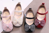 Sparkle Bow Flat Shoes
