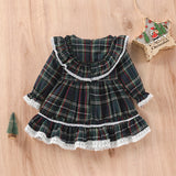 Ma&amp;Baby 1-7Y Christmas Girls Red Dress Kid Toddler Girl Plaid Bow Tulle Tutu Party Dresses Children New Year Xmas Costumes D01