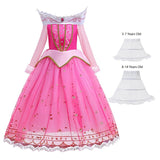 Girls Sleeping Beauty Aurora Princess Costumes with Accessories