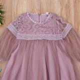 Smoochie Lantern Sleeve Lace Dress