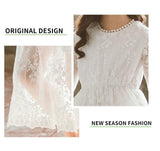Cool Moments Lace Long Sleeve Dress