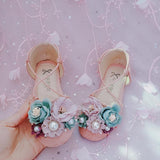 Diamond Flower Princess Shoes