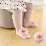 Baby and Toddler Tights with Flowers, Bows, Polka Dots, and Lace Ruffles
