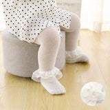 Baby and Toddler Tights with Flowers, Bows, Polka Dots, and Lace Ruffles