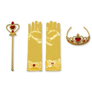 Tiara, Scepter or Wand with Yellow Gloves