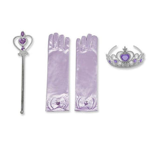 Tiara, Scepter, and Gloves Lavender Purple