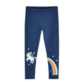 Rainbow Unicorn Navy Leggings