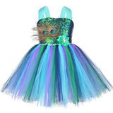 Happy Peacock Tutu Dress
