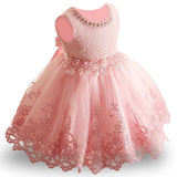 Bitsy-Boo Floral Lace Sleeveless Ballgown