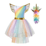 Rainbow Unicorn Princess Dress
