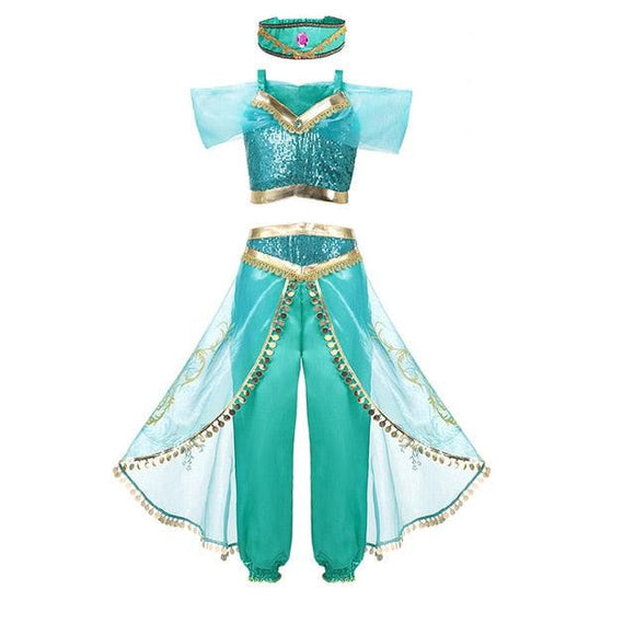 Jasmine Princess Costume Arabian Girls