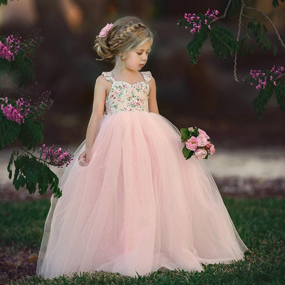 Show Stopper Floral Bodice Tulle Dress