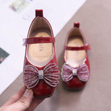 Sparkle Bow Flat Shoes