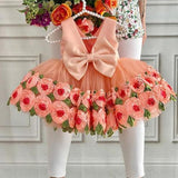 Snuggle Cutie Rose Flower Party Dress